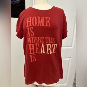 Life is Good XL Burgundy T-Shirt Top